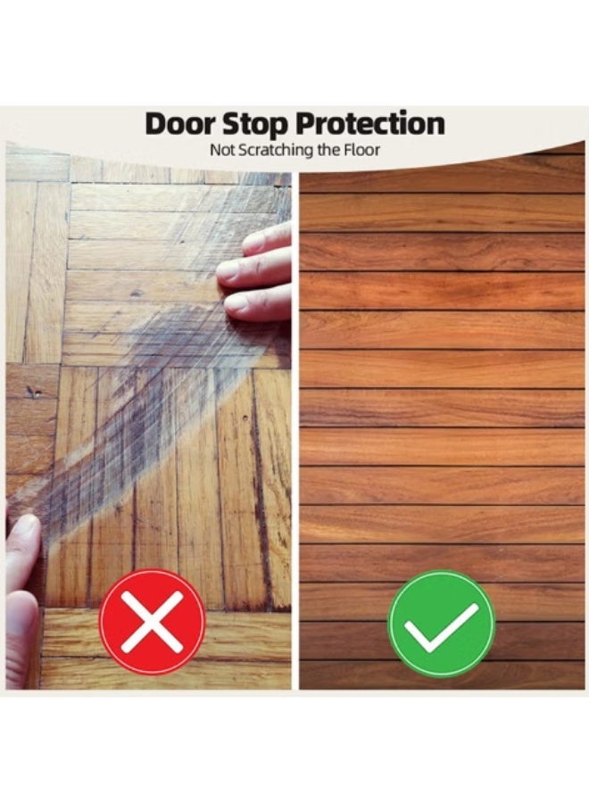 مجموعة سدادات الأبواب المقاومة للانزلاق بتصميم متين تعمل على جميع الأسطح والأرضيات والسجاد، قطعتان - Image 4