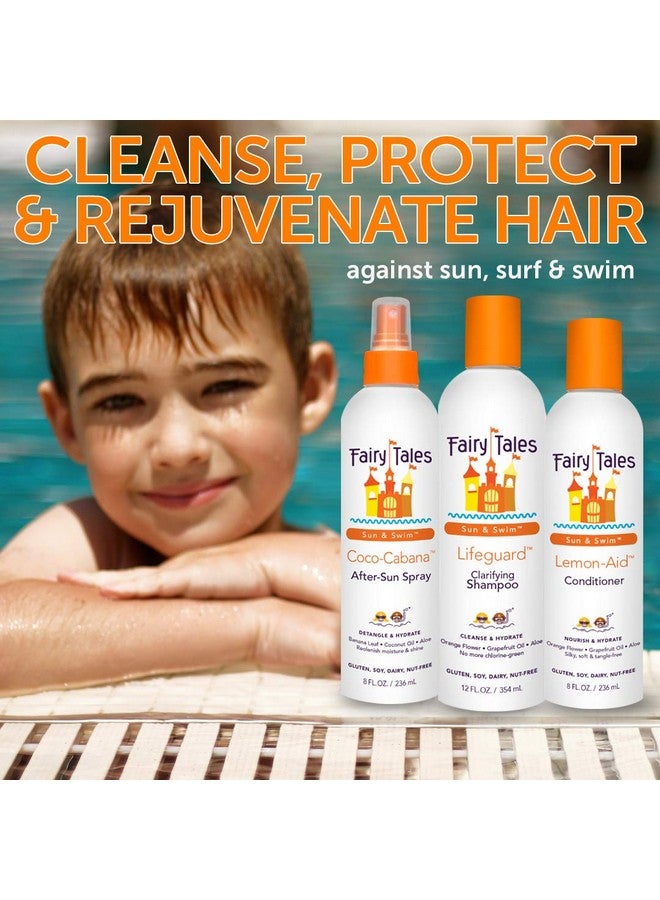 فيري تيلز شامبو وبلسم السباحة 32 أونصة للأطفال - إزالة الكلور، مصنوع من مكونات طبيعية في الولايات المتحدة الأمريكية، بدون بارابين أو كبريتات أو أصباغ صناعية - Image 2