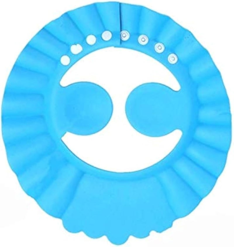 Bath Shower Cap with Ears Protection for Babies -Blue