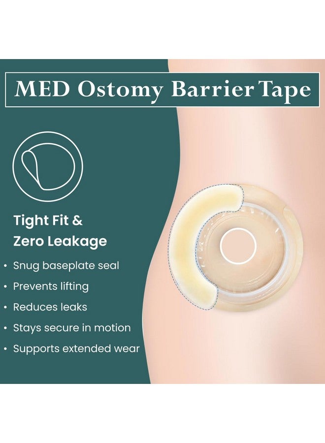 Med 12071 C type Elastic Barrier Tape (pack of 10) For Fix urine/stool collection bags - Image 2