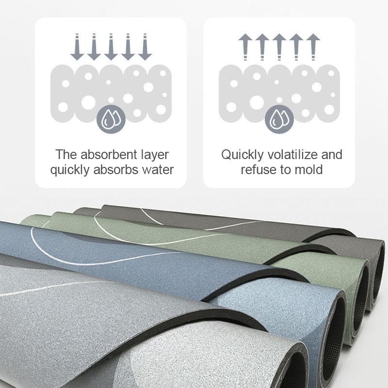 Outlay Home 2 Pcs Kitchen Mats - Waterproof Memory Foam Standing Desk Floor Mat Non Slip Rugs, Comfort Runner Rug Floor Carpets for Kitchen Home Office, Sink & Laundry(120 * 40 cm, 40 * 60 cm) (Good Day) - Image 3