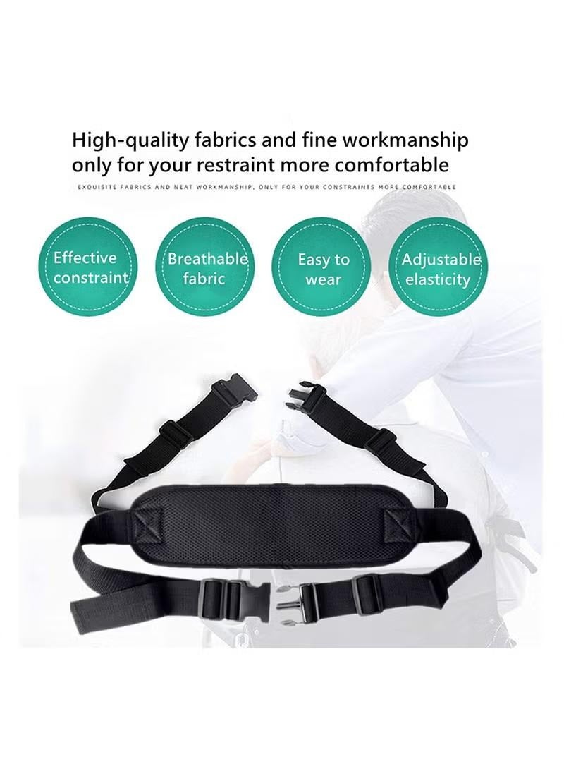 XiuWoo Wheelchair Seat Belt Adjustable Medical Wheelchair Safety Harness for Patient Caring, Cushion Harness Straps with Easy Release Buckle - Image 2