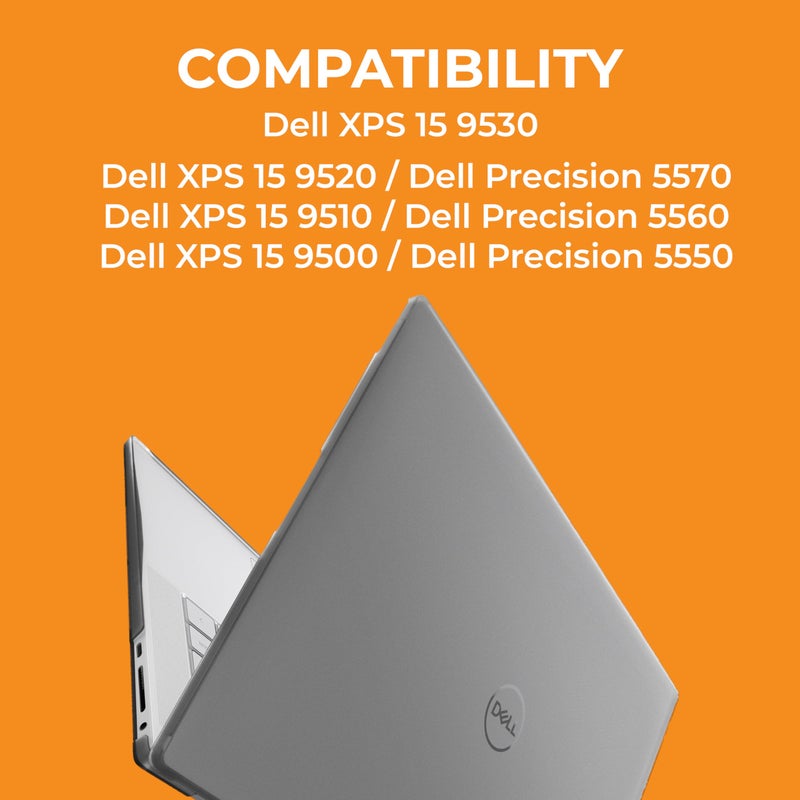 Gumdrop Cases Gumdrop ProTech Hard Shell Laptop Case Fits Dell XPS 15 9530 9520 9510 9500 | Precision Series 5570 5560 5550 (Clamshell) - Slim and Lightweight Reliable Scratch-Proof Clear Protective Cover - Image 2