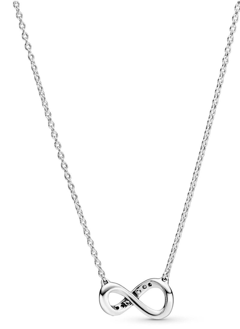 Pandora Violet - PANDORA Jewelry Sparkling Infinity Collier Women's Necklace Sterling Silver with Cubic Zirconia - Image 1