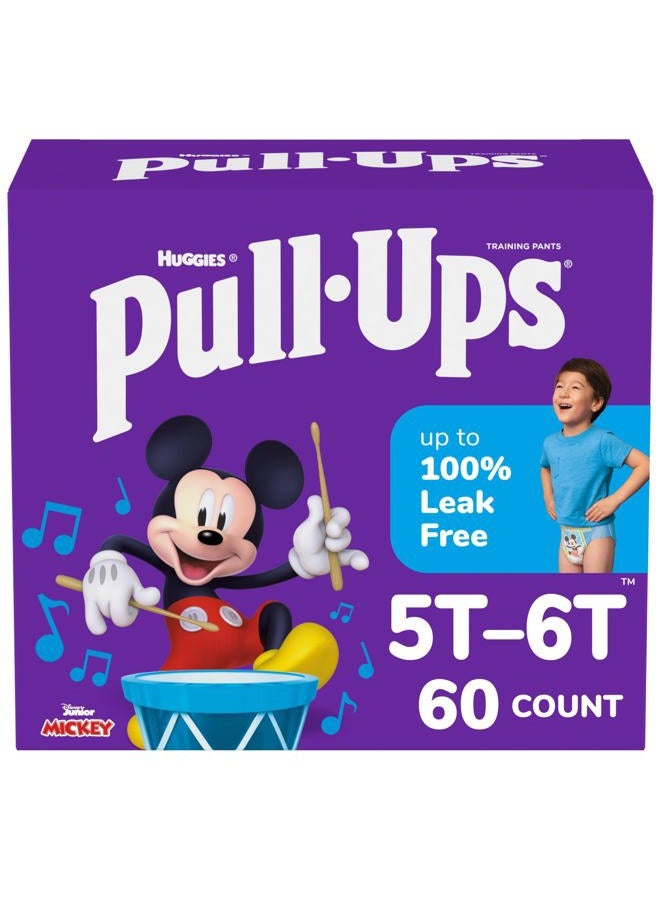 Pull-Ups Boys' Potty Training Pants, Size 5T-6T Training Underwear (46+ lbs), 60 Count - Image 1