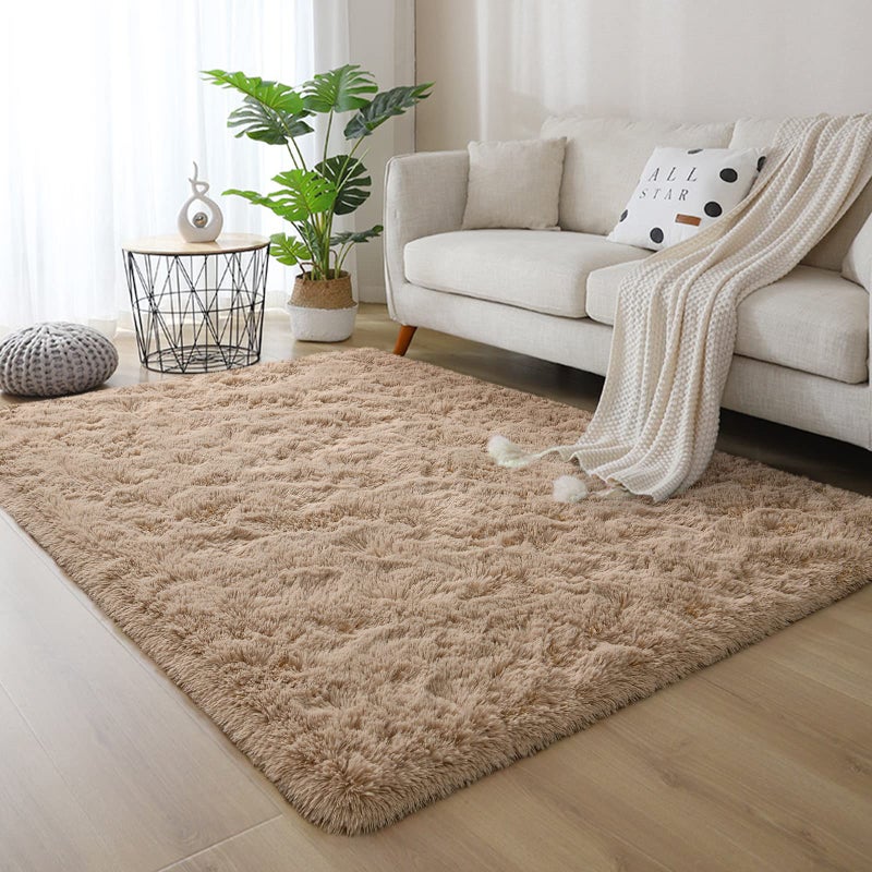 Dweike Super Super Super Shaggy Rugs Fluffy Carpets 3x5 Ft Beige منطقة سجادة لغرفة المعيشة غرفة نوم فتيات الأطفال غرفة الحضانة ديكور المنزل غير القابل للانزلاق. - Image 5