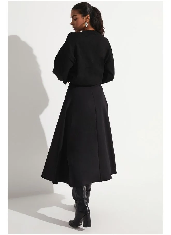 JUNE June Klosh Skirt Black