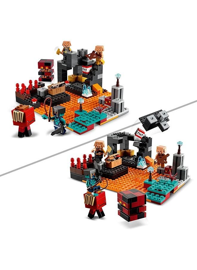 300 Pieces Lego Minecraft The Nether Bastion 21185 Building Kit