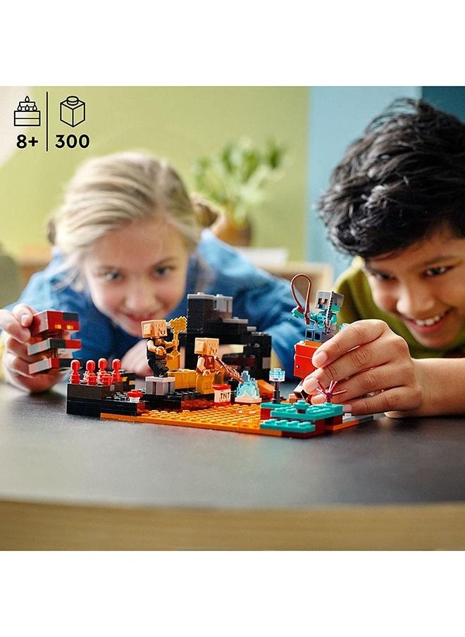 300 Pieces Lego Minecraft The Nether Bastion 21185 Building Kit