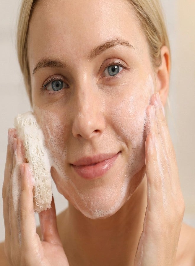 BOHUIZ 40 Pcs Natural Loofah Exfoliating Face Pads, 2.16'' Exfoliating Facial Body Scrub Pads for Dead Skin Masks Removal Loofah Sponge Face Scrubber for Women Men - Image 3