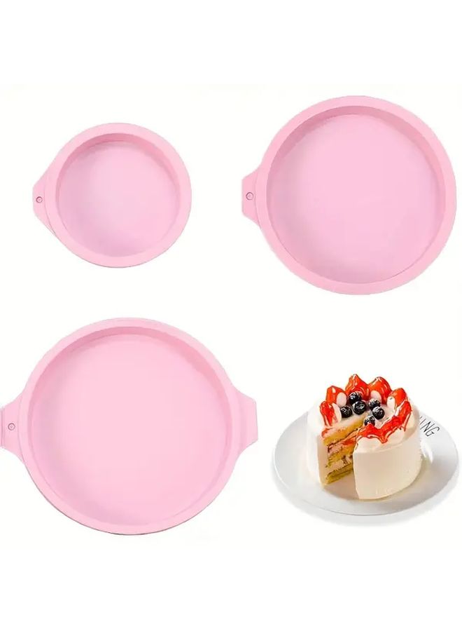 1pc Pink Silicone Air Fryer Egg Mold Non Stick Baking Mold For Muffins Cakes Pastries - Image 1