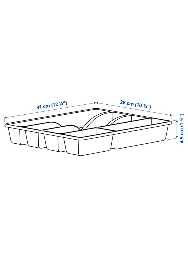SMÄCKER Cutlery tray, anthracite, 31x26 cm - Image 5
