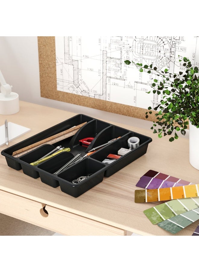 SMÄCKER Cutlery tray, anthracite, 31x26 cm - Image 3