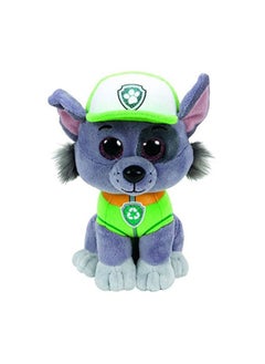نيبمينينت دمية محشوة على شكل حيوان بتصميم شخصية روكي من برنامج الرسوم المتحركة "Paw Patrol" تشكيلة بيني بوس للأطفال عمر 3 سنوات فأكثر 7بوصة  - Image 1