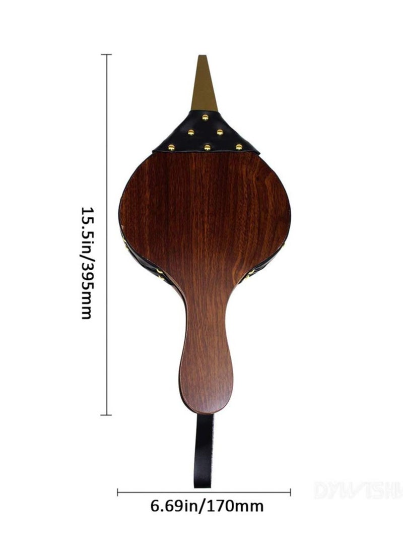 SYOSI 15.5" × 6.69" منفاخ مدفأة من الخشب المركب - منفاخ هواء خشبي للشواء - منفاخ هواء خشبي كبير للمدفأة الخارجية، الشواء، ملحقات الموقد الداخلي (خشب مركب) - Image 2