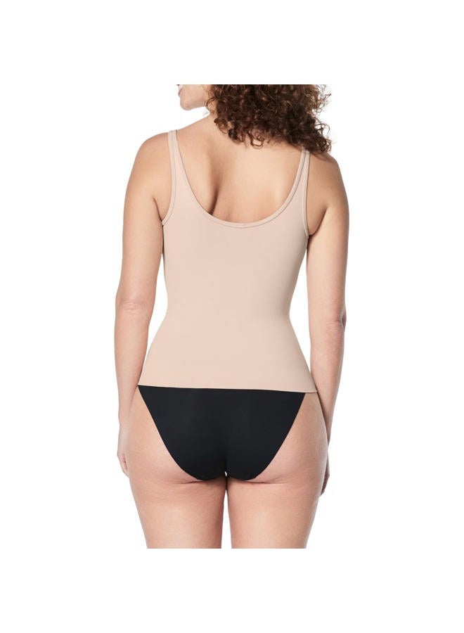 SPANXsculpt Seamless Power Tank - Tank Top Shapewear for Women - V Neck - Soft, Seamless Tank Top, Soft Nude, L - Image 2