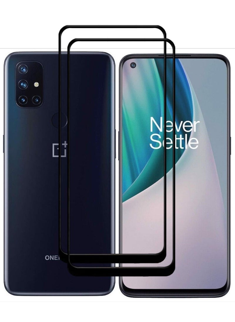 ACLIX 2 Pieces Antistatic ESD Dustproof Premium Quality High Definition Tempered Glass Screen Protector Designed For OnePlus Nord N10 5G - Image 1