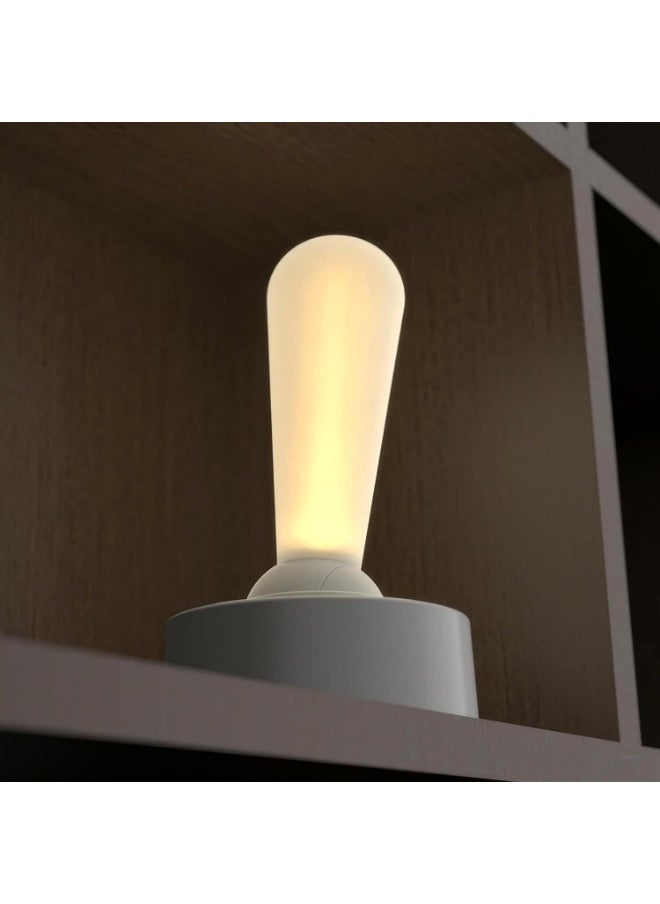 Generic Generic Brand Unique LED Night Light with Stick Design that can be moved to turn the lamp on and off Rechargeable - Base Color Variation (White - Grey)  - Image 4