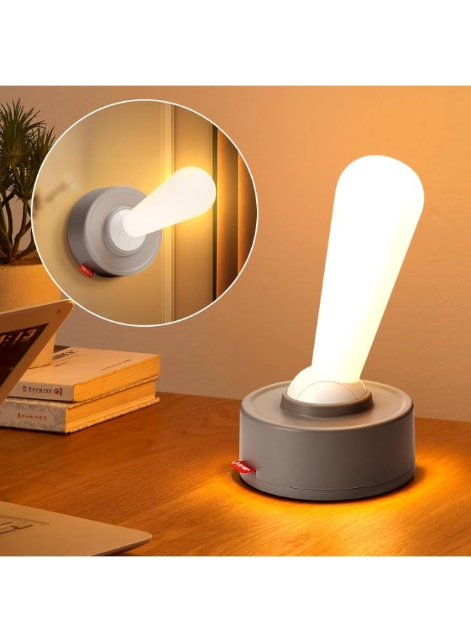 مصباح ليلي LED بتصميم عصا مغناطيسية – يعمل باللمس وقابل للتحريك والتشغيل بتأثير مغناطيسي – قابل لإعادة الشحن مع قاعدة بلون أبيض أو رصاصي كود المنتج  4579 - Image 1