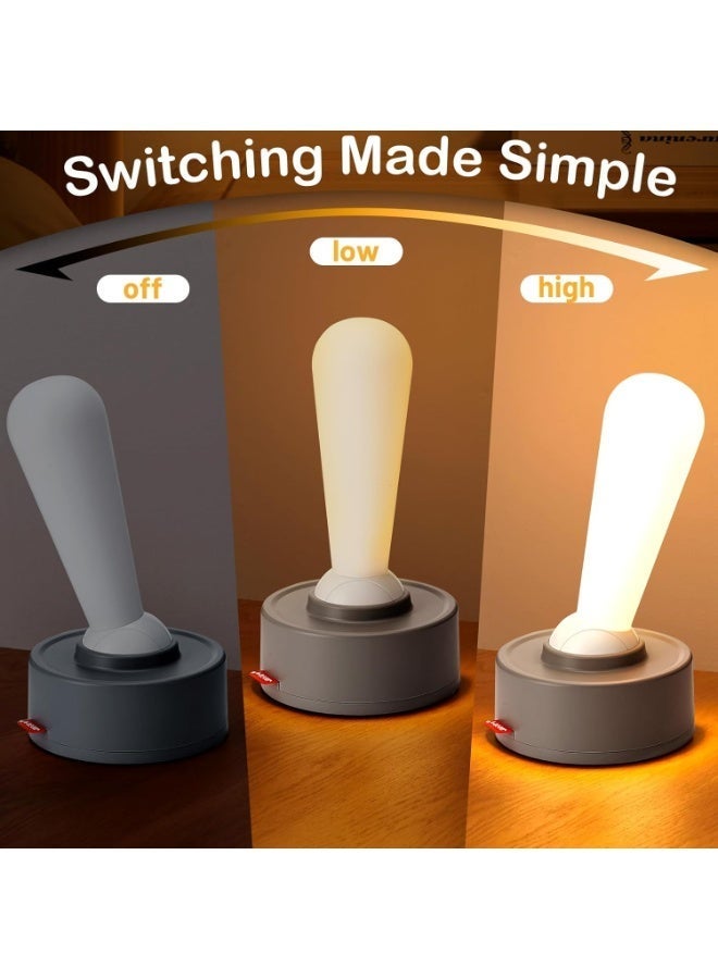 مصباح ليلي LED بتصميم عصا مغناطيسية – يعمل باللمس وقابل للتحريك والتشغيل بتأثير مغناطيسي – قابل لإعادة الشحن مع قاعدة بلون أبيض أو رصاصي كود المنتج  4579 - Image 3