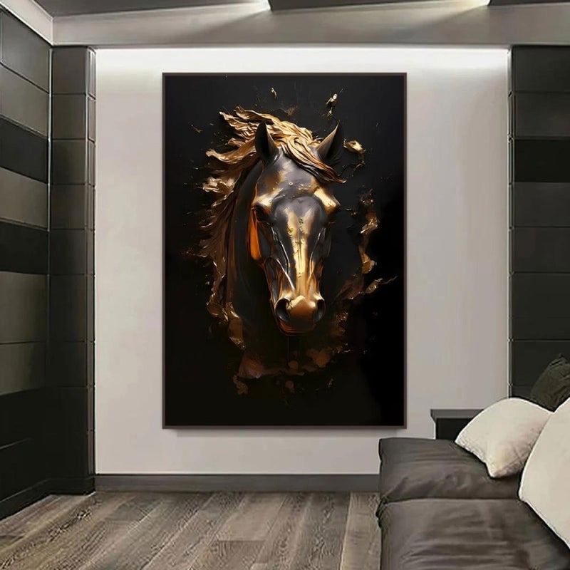 Marktna Abstract Canvas Painting with Hollow Frame (120x80) 1 Piece - Image 4