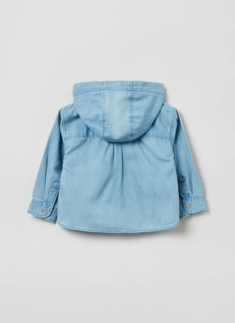 Ovs Denim Shirt With Hood