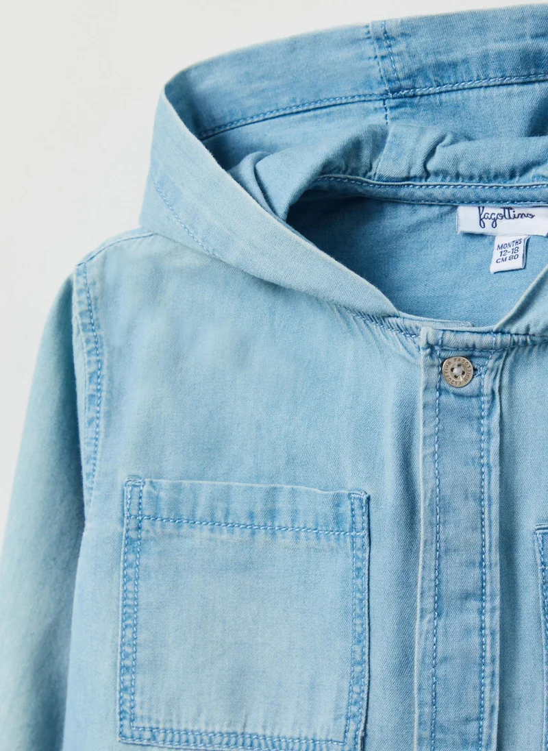 Ovs Denim Shirt With Hood