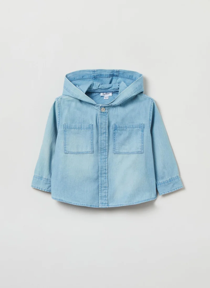 Ovs Denim Shirt With Hood