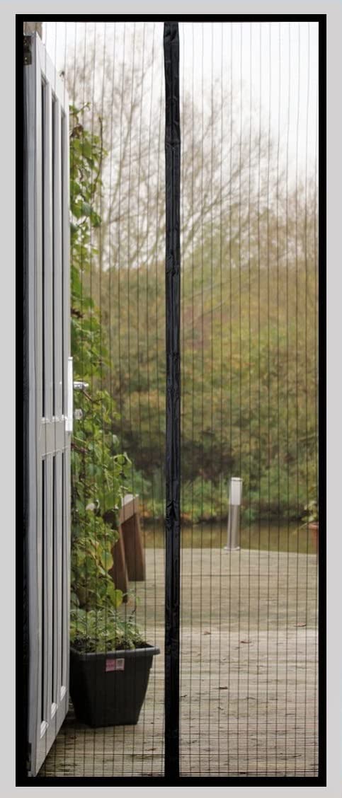 DOOREASY Magnetic Screen Door Optional Sizes Door Mesh Screen Quick Magnetic ClosureLoop Fully Sewn Easy Install Door Screens with MagnetsFits Doors Up to 46x95