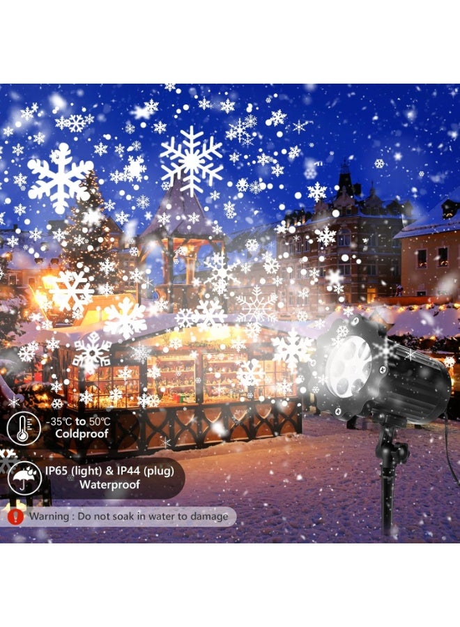 Ru syanl Outdoor/Indoor Decorative Lighting Projector Light - Waterproof & Adjustable LED Winter Snowflake Projector Lights for Halloween, Christmas, Home Birthday Party and Garden Decoration - Image 3