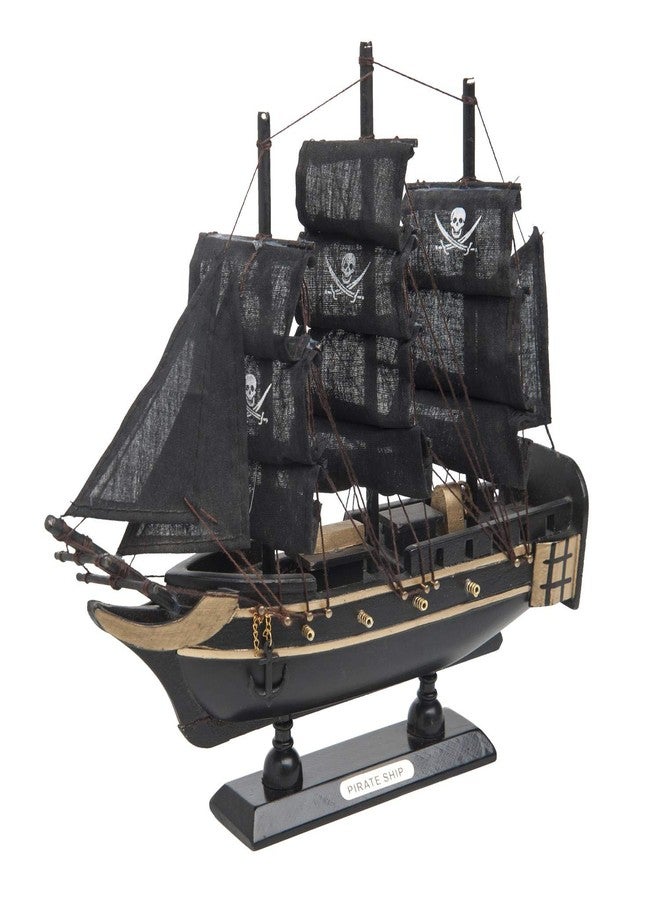 Beachcombers Small Black Pirate Ship Black - Image 1
