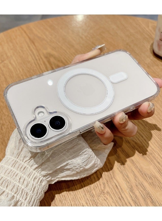 Nova future iPhone 16 Clear Case, Crystal Clear iPhone 16 Case Compatible with Magsafe, Soft Silicone Edge + PC Hard Back Panel, Slim Anti Drop Back Cover for Apple iphone 16 2024 (Clear) - Image 4