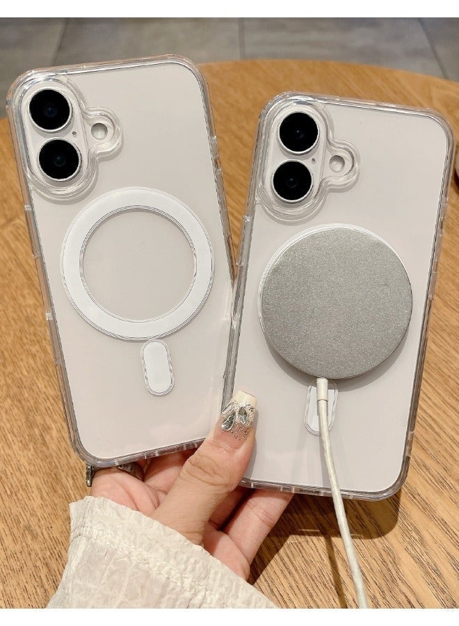 Nova future iPhone 16 Clear Case, Crystal Clear iPhone 16 Case Compatible with Magsafe, Soft Silicone Edge + PC Hard Back Panel, Slim Anti Drop Back Cover for Apple iphone 16 2024 (Clear) - Image 5