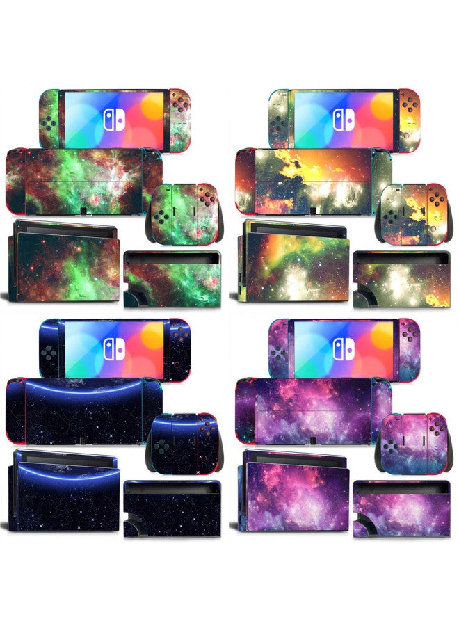 عام ملصق لون الجسم بالكامل من Switch Oled Game Machine، ملصق ستار ملون بمقبض الفيلم، ملصق شاحن - اللون: TN-NSOLED-0566 - Image 2