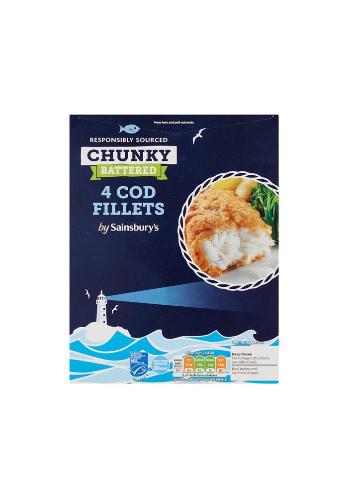 Battered Cod Fillet, Chunky - 500g, UK