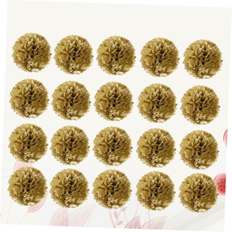 20 Pcs Colorful Tissue Paper Flower Balls Easy Assemble Wedding Birthday Party Decorations - Image 3