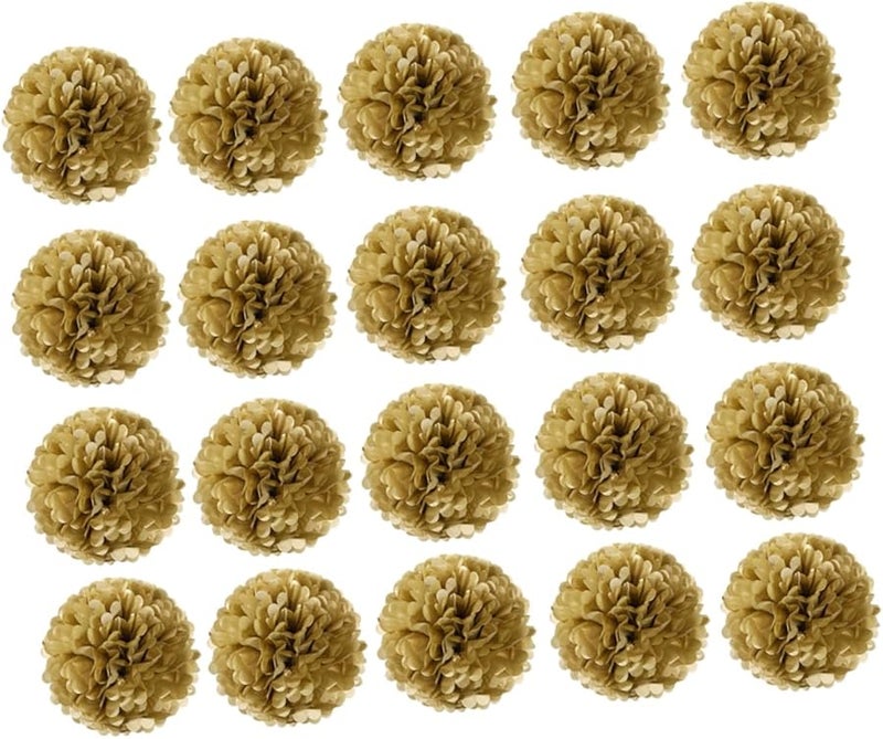 20 Pcs Colorful Tissue Paper Flower Balls Easy Assemble Wedding Birthday Party Decorations - Image 2