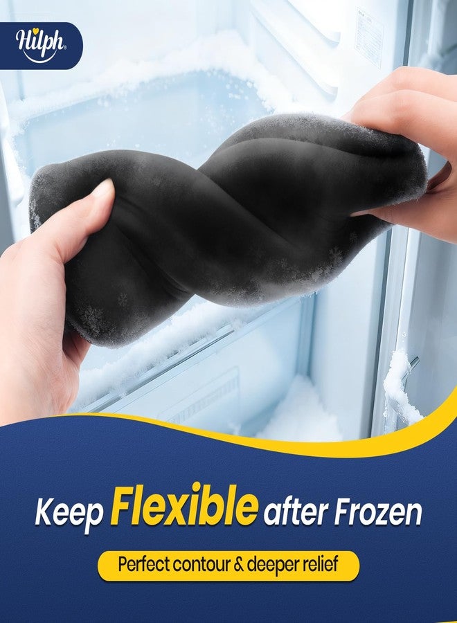هيلف كمادة ثلجية للكتف مع جل مزدوج الطبقات لعلاج آلام العضلة شبه المنحرفة والكتف المدورة، كمادة جل باردة قابلة لإعادة الاستخدام لتخفيف آلام الكتف والذراع، سهلة الارتداء والخلع، متوسطة الحجم - Image 4