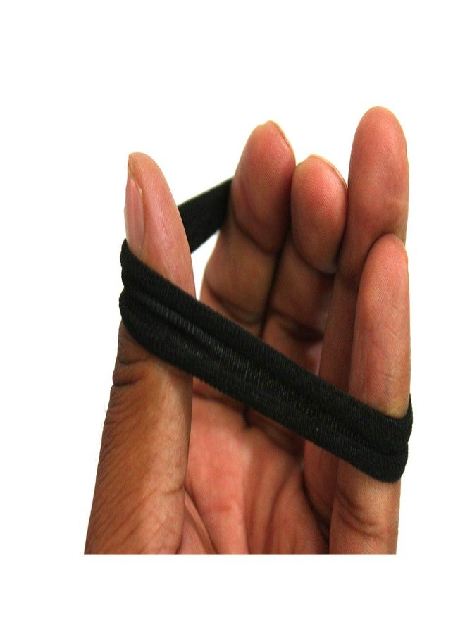 Kalaneet Combo of 30pcs Hair Rubber Band Black and 30pcs Tik Tak Clips Black - Image 4