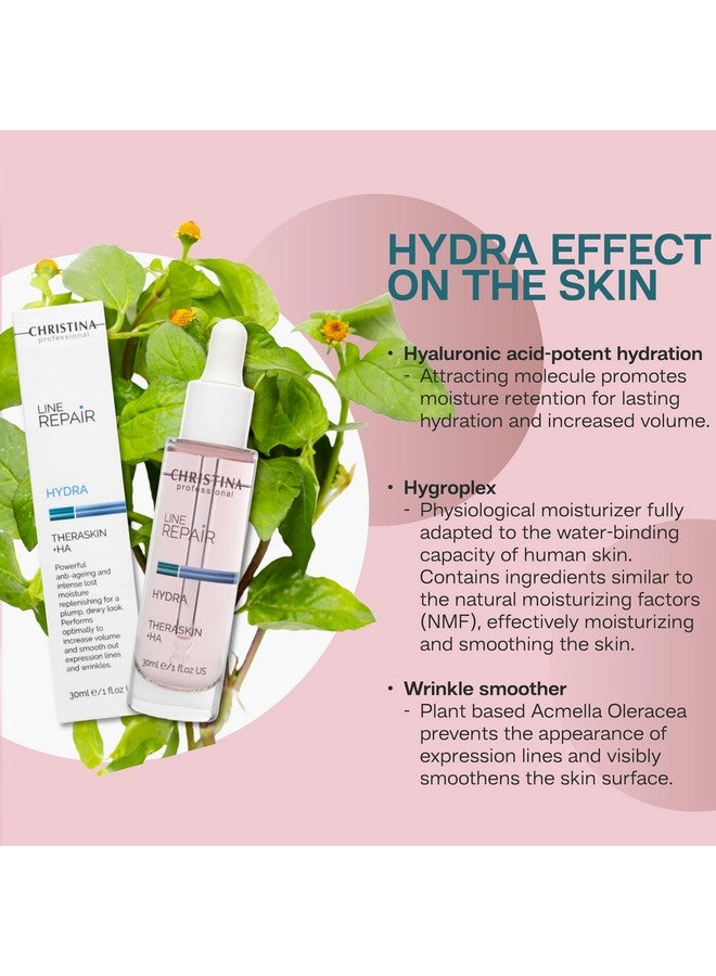 -CHRISTINA- Christina Line Repair Hydra Theraskin +HA Face Serum - 30 ml - Wrinkle Smoother, Hyaluronic Acid and Hygroplex Facial Serums for Aging Skin - For Dry, Normal and Oily Skin Types - Image 4