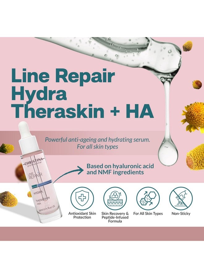 -CHRISTINA- Christina Line Repair Hydra Theraskin +HA Face Serum - 30 ml - Wrinkle Smoother, Hyaluronic Acid and Hygroplex Facial Serums for Aging Skin - For Dry, Normal and Oily Skin Types - Image 2