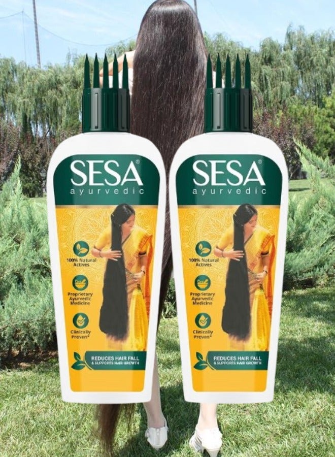 Sesa 2 Pieces Ayurvedic Hair Oil With Bhringraj Extract 100ml - Image 1