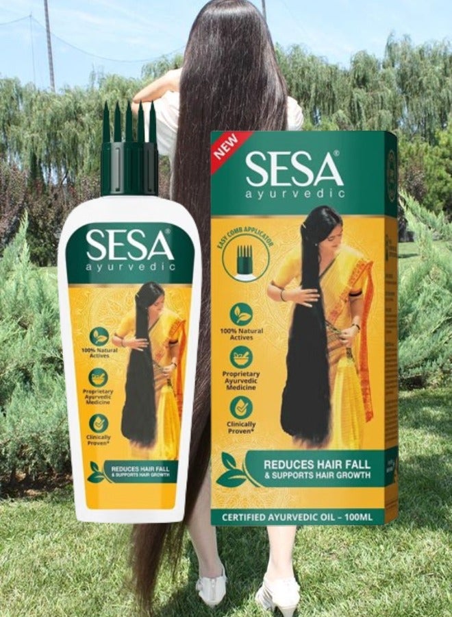 Sesa 2 Pieces Ayurvedic Hair Oil With Bhringraj Extract 100ml - Image 2