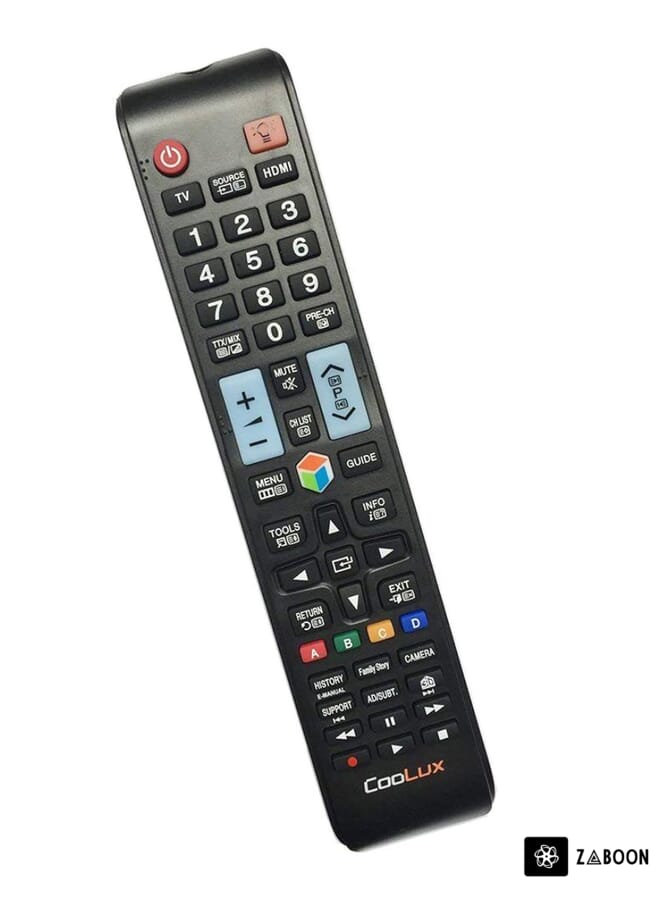 Zaboon Coolux Universal TV Remote Control For 3D Smart Samsung Black