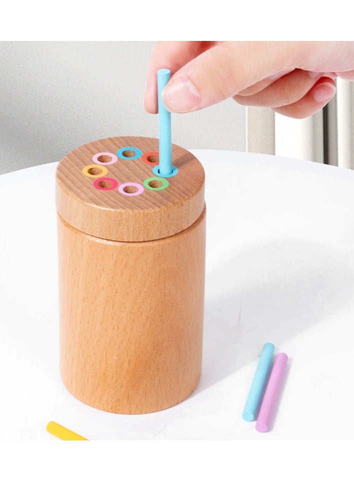 general Montessori Toys for 1-3 Year Old: Wooden Learning Color Sorting Toys for Toddlers Age 1 2 3, Educational Fine Motor Developmental Sensory Matching Games, 12-36 Month Old Baby Boys Girls Gifts - Image 2