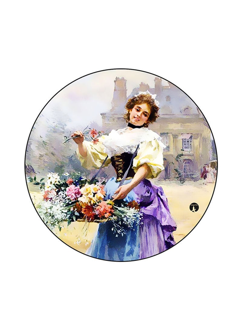 RKN Vintage Art Printed Mouse Pad Multicolour