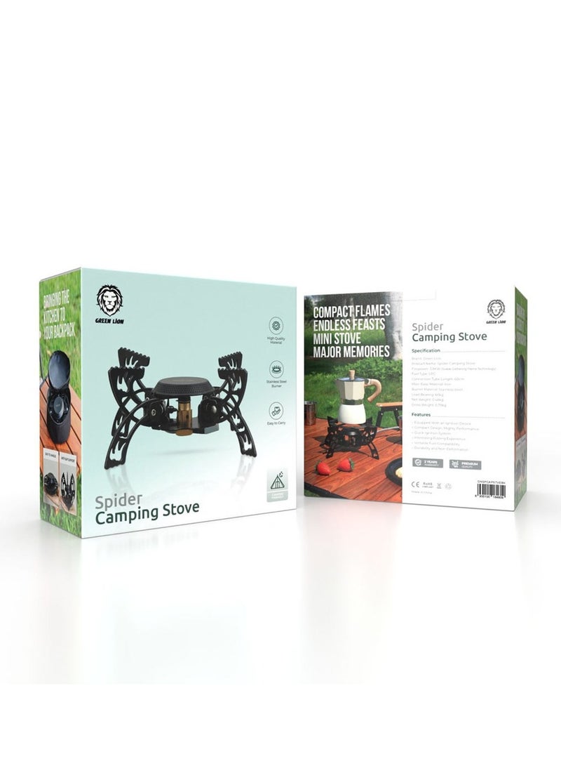 GREEN LION Lion Spider Camping Stove - Black - Image 2