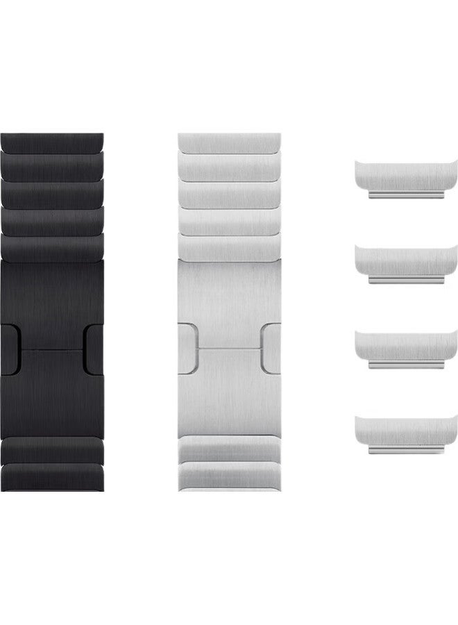 BHO Compatible Apple Watch Band, New Style For Apple Watch S10/Ultra2, Suitable For Iwatch S9/8/7/6/5/Se, Stainless Steel Metal Chain Strap - Image 3