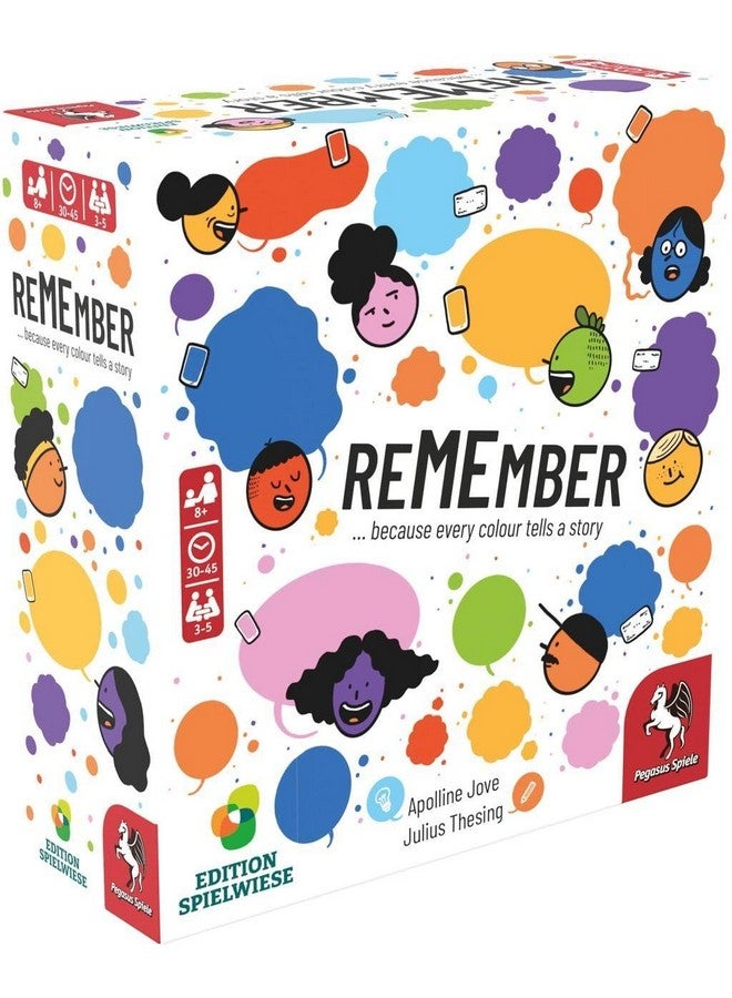 Pegasus Spiele Remember - Card Game 3-5 Players - Card Games for Family - 10-30 Minutes of Gameplay - Games for Family Game Night - Card Games for Kids and Adults Ages 8+ - English Version - Image 1