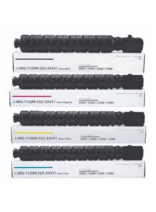 Compatible Toner For Canon IR ADV C5535i,C5540i,5550i,5560i,C5735,C5750 ( (4 Color Complete Set) - pzsku/Z4F8A78DD8336D91E77AAZ/45/_/1684857809/f25e1e6e-ddcc-4482-a76d-a7b17f557ff9